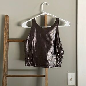 RARE lululemon high neck cropped align tank!!!!! *foil